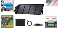 Foldable Solar Charger with Multiple Ports