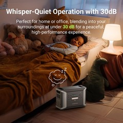 Dabbsson 4600W 4300Wh Power Station LFP w/ Parallel Connector for Home Camping