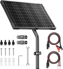 12V 10W Solar Panels Kits for Gate Opener Electric Fence | Smart MPPT