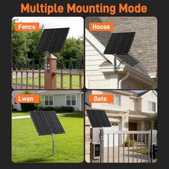 12V Gate Opener Solar Panel：20W Solar Panels Kit Electric Fence