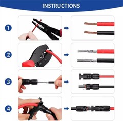 5-100Pcs Male Female Wire Cable Connector Set Solar Panel Waterproof Connectors