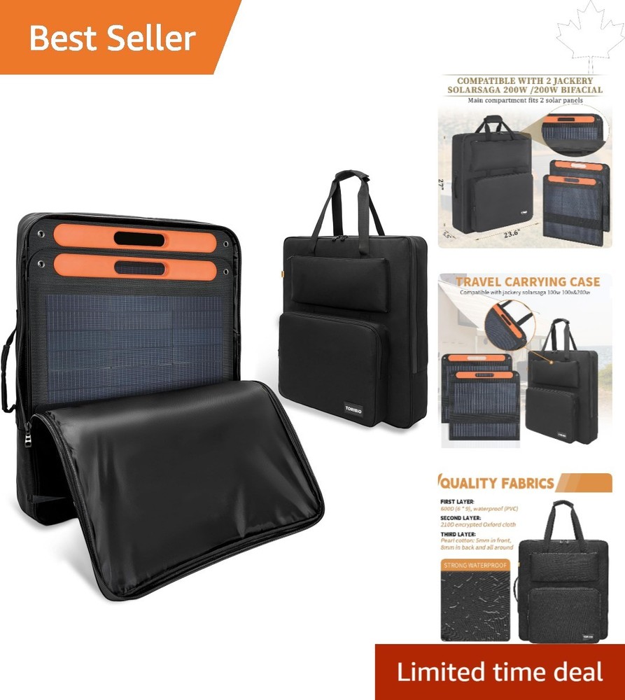 Durable Portable Solar Panel Storage Bag – Fits Jackery 100W & 200W Models