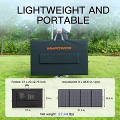 MHPOWOS 400W 220W 110W Foldable Solar Panel for Ecoflow Jackery Anker Bluetti