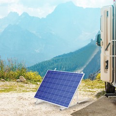 41”, 45” Solar Panel RV Tilt Mount Brackets Roof Flat Surface Adjustable Frame