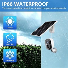 Eco-Friendly 3W USB C Solar Panel for Outdoor Security Cameras – Waterproof