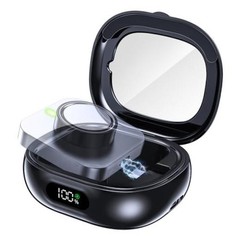 Portable Charging Case Compatible with Oura Ring Gen 5 & Gen 4 & 3, Black