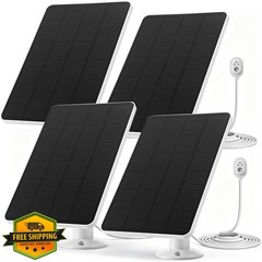 Saysurey 4 Pack 4.5w Solar Panel Charger for Arlo Cameras