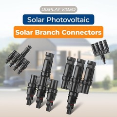 Solar Panel Y Branch Connector 3 to 1 1000V PV Cable 12AWG 10AWG 4mm 6mm