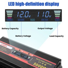12V to 110V Solar Panel System Charge Controller 5000W Solar Inverter Kit Power