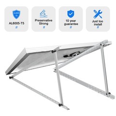 2Pair 46.5IN Solar Panel RV Tilt Mount Brackets Rooftop Surface Adjustable Frame