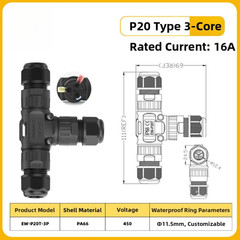 Quick Screw Terminal P20T Connector Quick Pull-and-press Wiring Stage Lighting