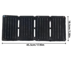 10W Foldable Solar Panel Charger USB 5V Power Bank Waterproof for Camping Hiking