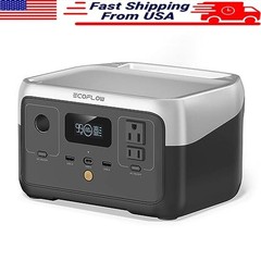 Portable Power Station 256Wh Fast Charging 600W Solar Generator Camping RVs New