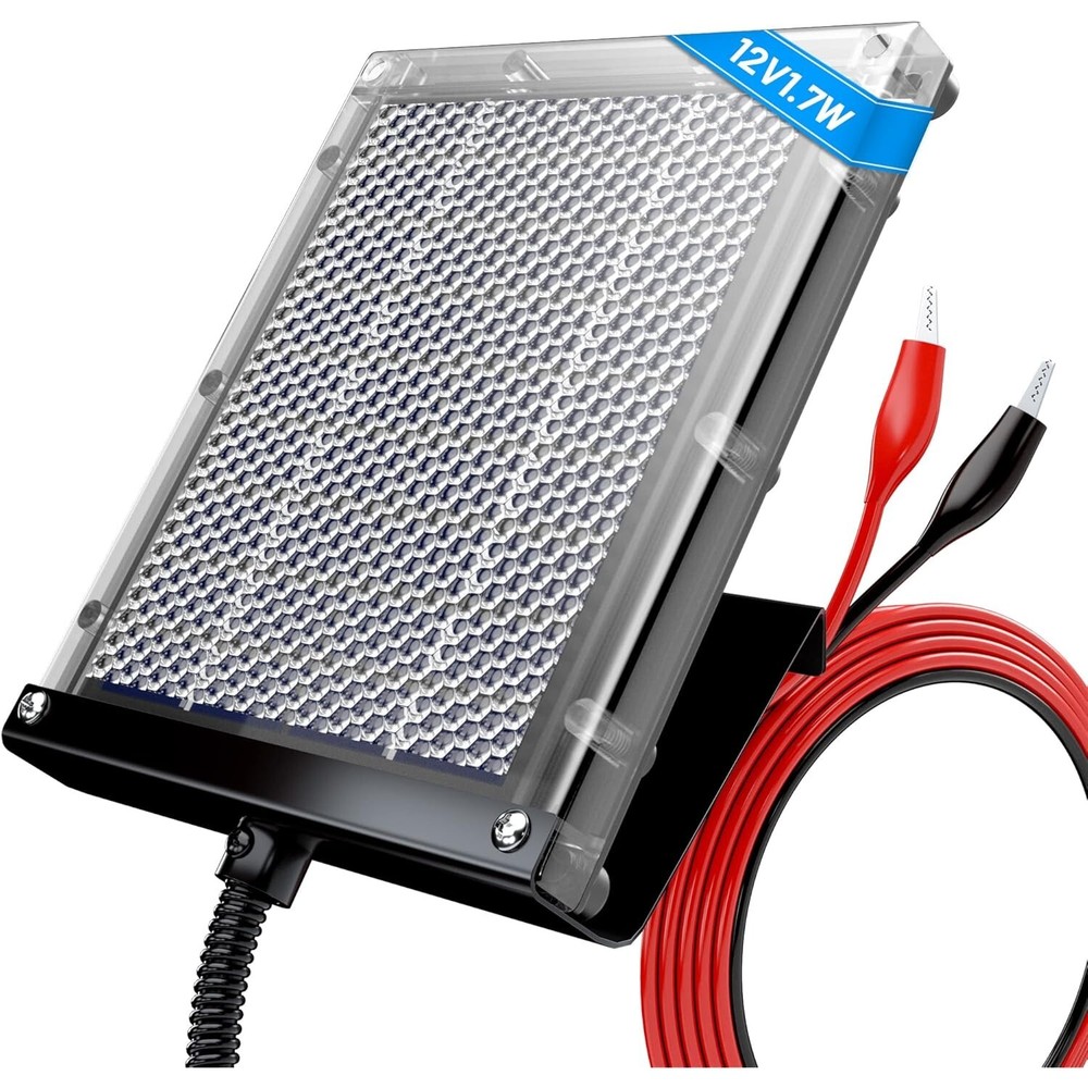 12V 1.7W Waterproof Solar Panel with Mounting Bracket for Deer Feeder Battery