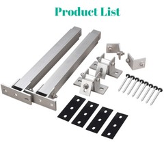 Pair Solar Panel Mounting Brackets Adjustable Angle Tilt Mount Fixing Wall Roof