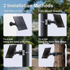 10W Solar Panel for Trail Cameras, 10400mAh Battery, Waterproof Charger, Outdoor
