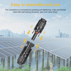 1 5 10 Pairs Solar Connector PV Solar Panel Connectors Male & Female 1000V 30A