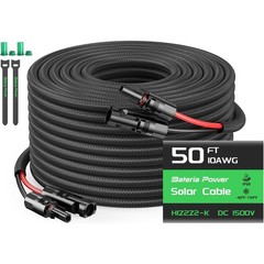 10AWG Solar Extension Cable 100FT Waterproof PV Connector RV Boat Solar Systems