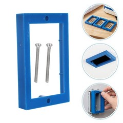 6Pcs Reusable Plastic Single Gang Box Extender for Electrical Outlet Sky Blue