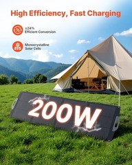 High-Efficiency 200W Monocrystalline Solar Panel – Compact and Foldable Design