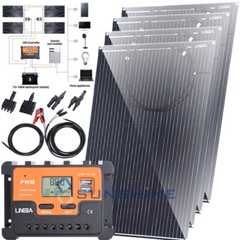 400W 200W Ultra Thin Flexible Solar Panel Kit Mono 12V for RV Camper Off-Grid