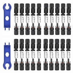 20Set Male Female Wire Cable Connector Set Solar Panel Waterproof Connector