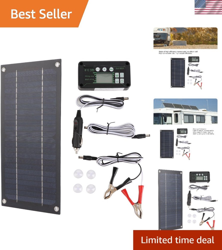 High-Efficiency 600W Solar Panel Charger with 100A Controller for Adventure