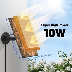 Solar Panel Compatible with Blink Outdoor 4 (4th Gen)/(3rd Gen) XT3/Blink 10W