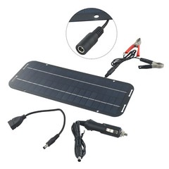 New 60W Solar Panel 12V Olt Trickle Battery Charger For Caravan Car Van Boat Kit