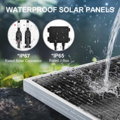 High Efficiency 400W Rigid Mono Solar Panel for Off-Grid, RV & Emergency Use