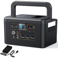 Portable Power Station 650W Solar Generator LiFePO4 Battery Emergency Backup