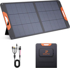 100W Portable Solar Panel with -In- Cable,23.% Efficiency Mono Foldable Solar Ch