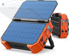 Portable Power Station 1600W (Peak 3200W), Built-In Solar Panel, 1024Wh Lifepo4