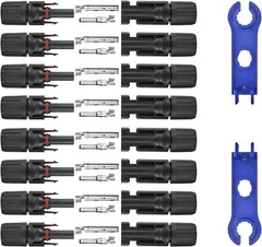 8 Pairs Solar Connectors Male/Female Waterproof IP67 MC4 1000V 30A Solar Panel