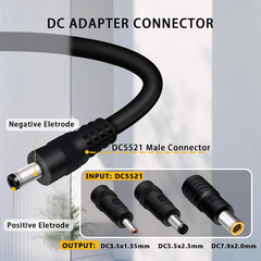 Comeap 5FT 1.5M Solar Panel Adapter for Jackery, to DC 5.5X2.1Mm Extension Power