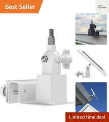 Universal Solar Panel Gutter Mount, White | Fits Ring/Arlo/Eufy/Wyze solar pa…