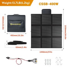 500W 200W 300W 400W Foldable Portable Solar Panel for Power Station Outdoor Camp