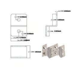 Solar panel Z-type bracket supports 80w, suitable for RVs and roofs