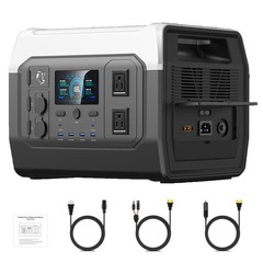 1800W Rate Portable Power Station 2600W Peak 1024Wh Solar Generator for RV