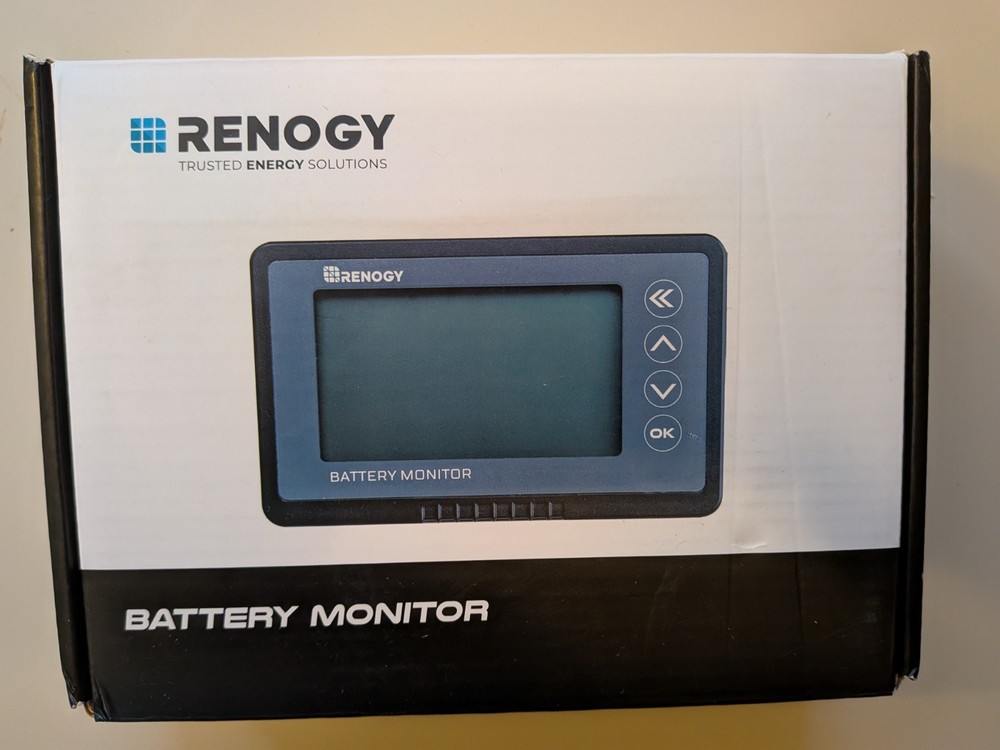 Renogy 500A Battery Monitor w/ Shunt, High and Low Programmable Alarm