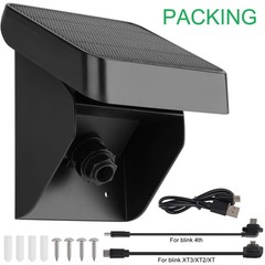 Solar Panel Charger for Blink Outdoor 4/XT3/XT2 Cameras, IP67 Weatherproof, 3300