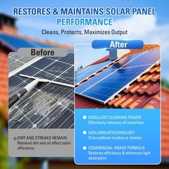 Solar Panel Cleaning Kits with Spray Bottle, Super Concentrated Cleaning Solu…