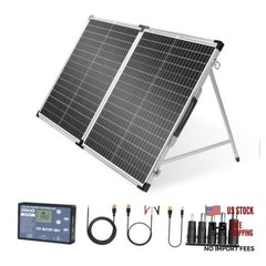 Foldable Solar Panel 100 Watt Monocrystalline Solar Suitcase Portable 100W