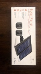 Wasserstein Solar Panel Kit 3-Pack 2W 5V Micro USB Outdoor Weather Resistant