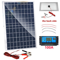 Trickle 30W Solar Panel 12V Charger Battery Charger Kit Maintainer Boat Car RV