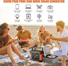 296Wh Portable Power Station 400W Solar Generator