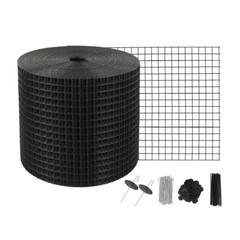 6 In. X 100 Ft. Solar Panel Bird Guard, Critter Guard Roll Kit with 100 Pcs Stai