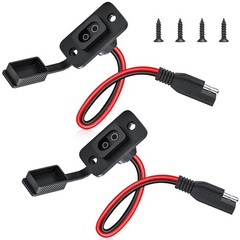 Weatherproof Rectangular Power Socket Sidewall Port, Quick Connect, IP67, 1.15FT