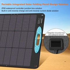 SOKIOVOLA 100W Portable Solar Panel for Power Station,ETFE Portable Foldable …