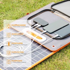 Flashfish 18V/100W Portable Solar Panel Charger for Phone Camping RV Travel A7B5